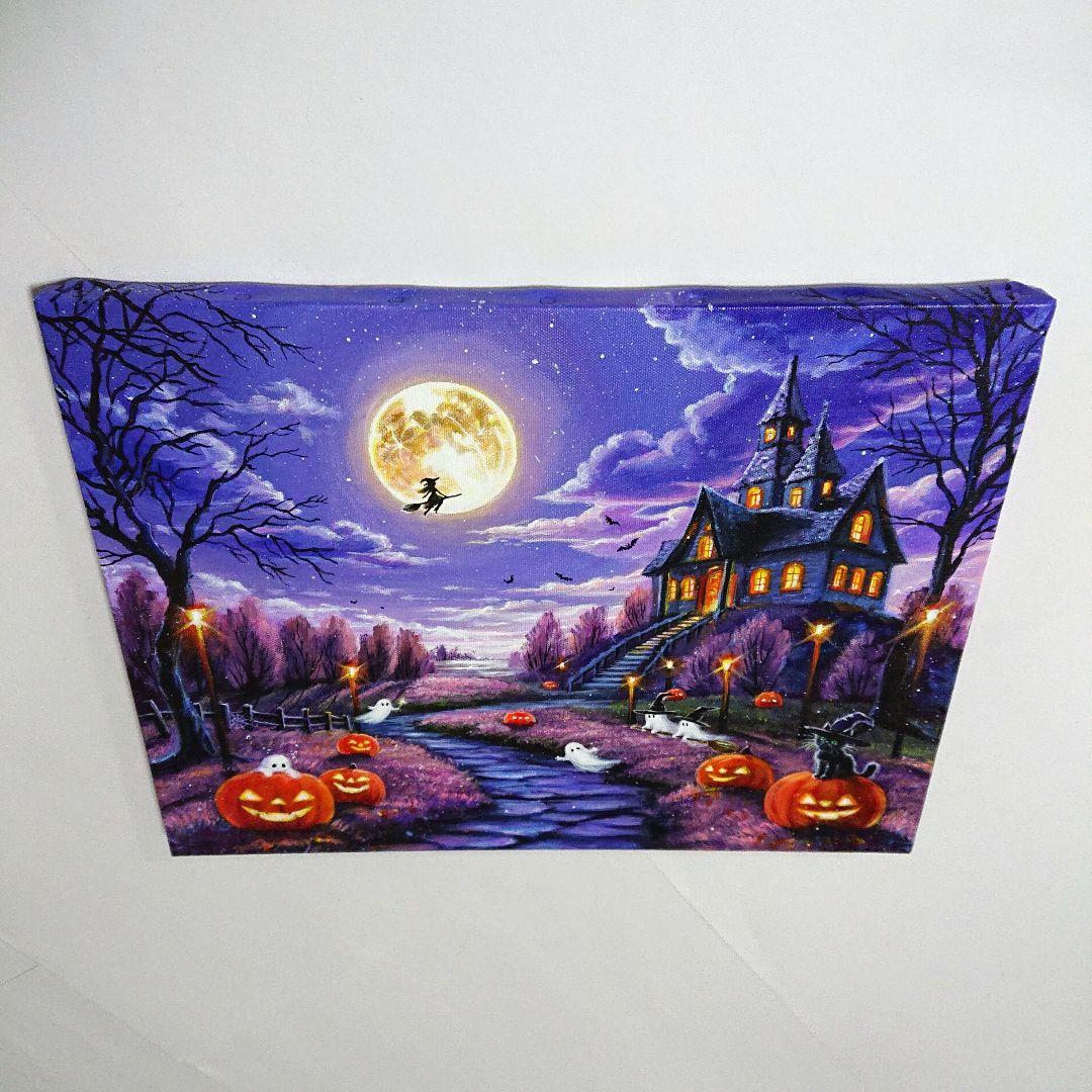 ぷ*あ様 【Happy Halloween】アクリル画 F6 風景画 絵画