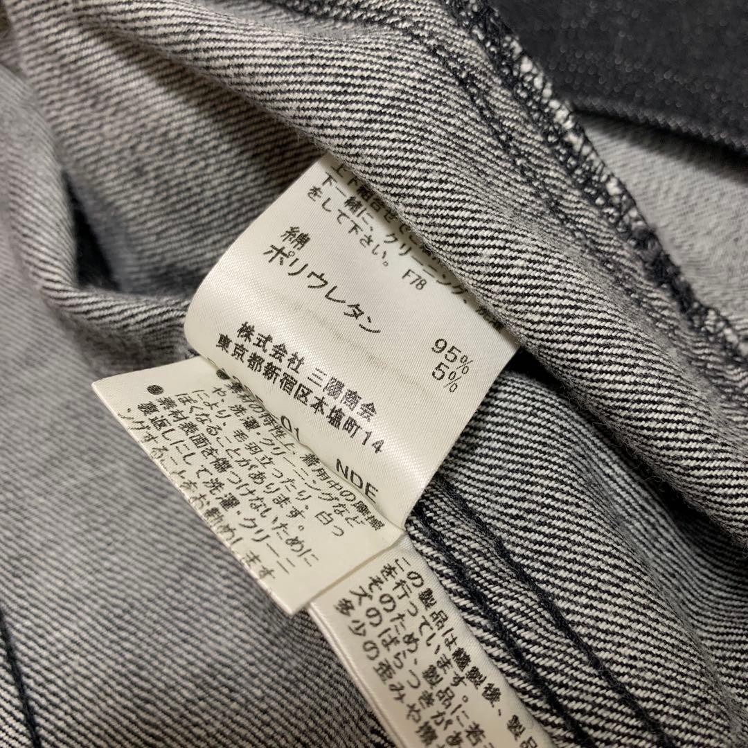 【美品　極希少XL！】バーバリーロンドン　デニムジャケット　ノバチェック　灰色