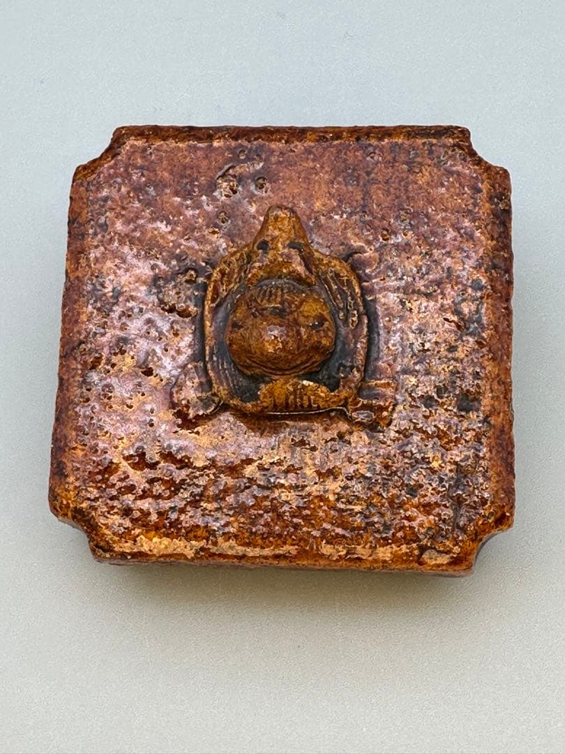 茶道具　香合　大樋長左衛門　寿亀