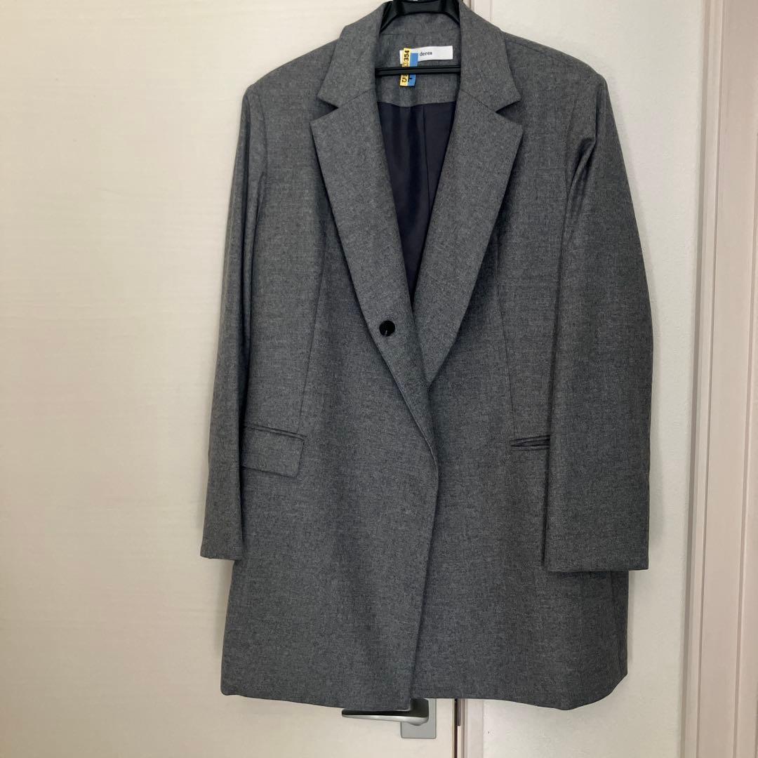 deres デレス コートライクジャケット 人気カラー ライトグレー