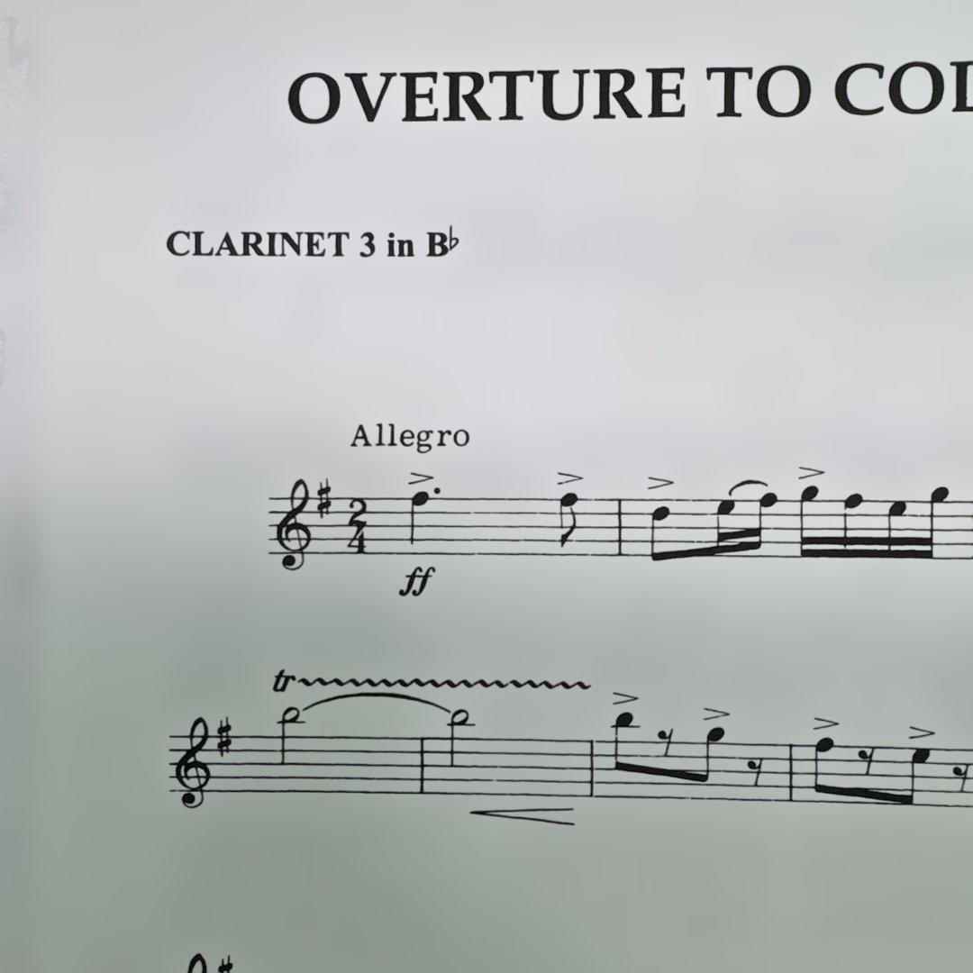 【輸入楽譜】コラ・ブルニョン序曲 吹奏楽 フルスコアとパートスコアのセット