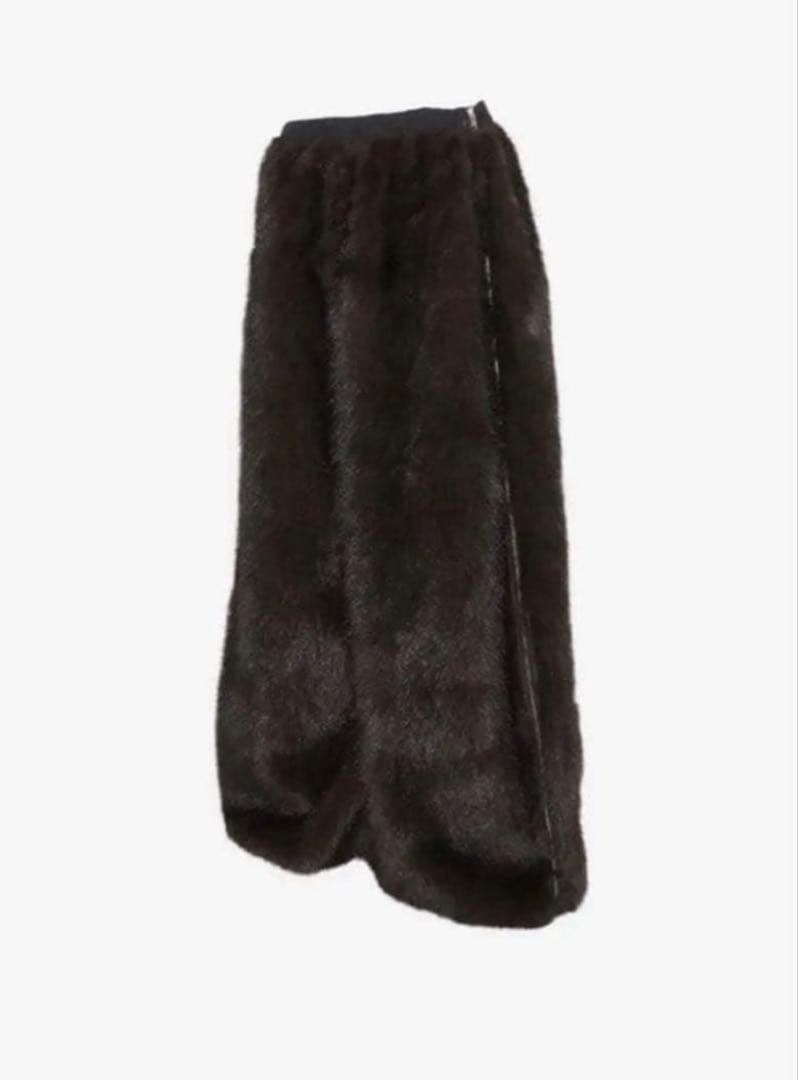 パンツ theredthread S flip fur pants