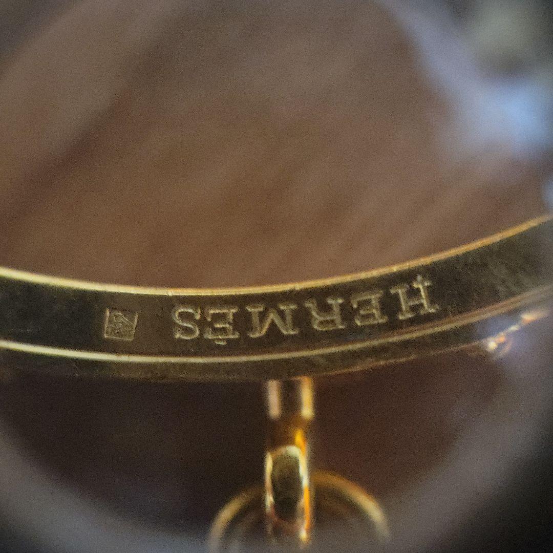 HERMES ゴールド ロック付きバングル 箱付き