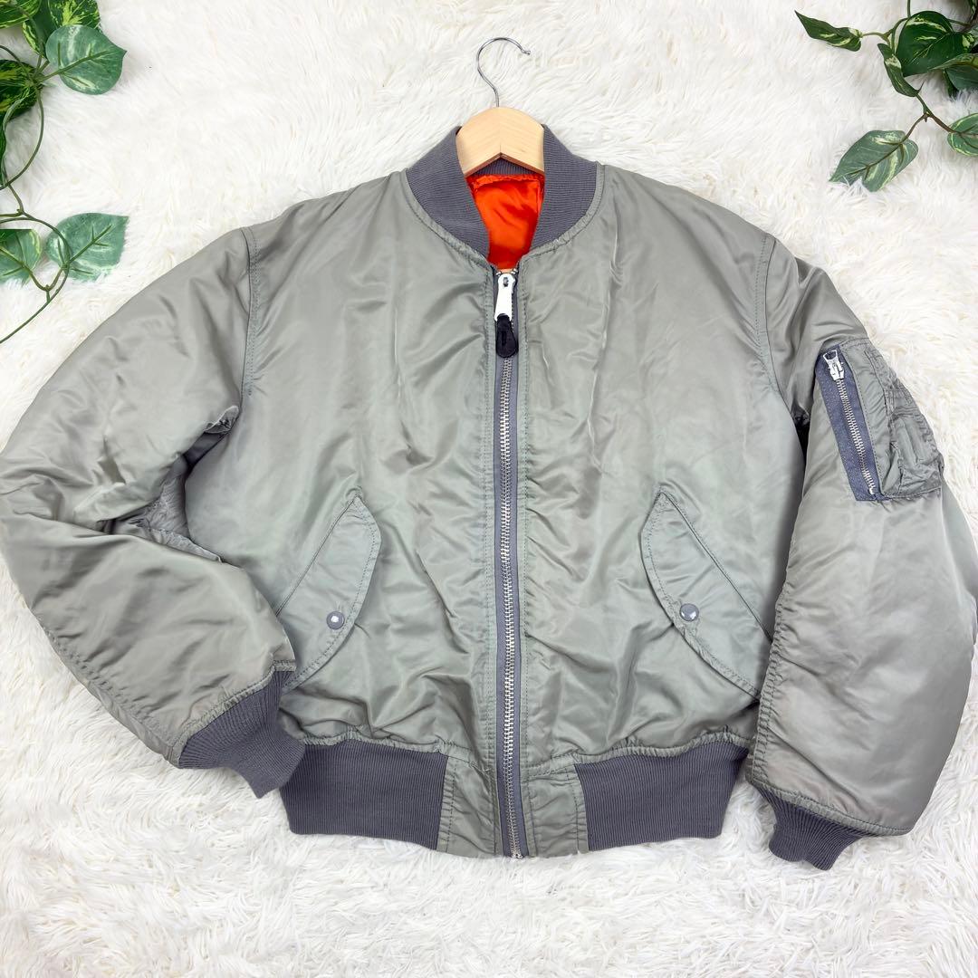 美品　80年代　アルファインダストリーズ　MA-1　フライトジャケット　USA製