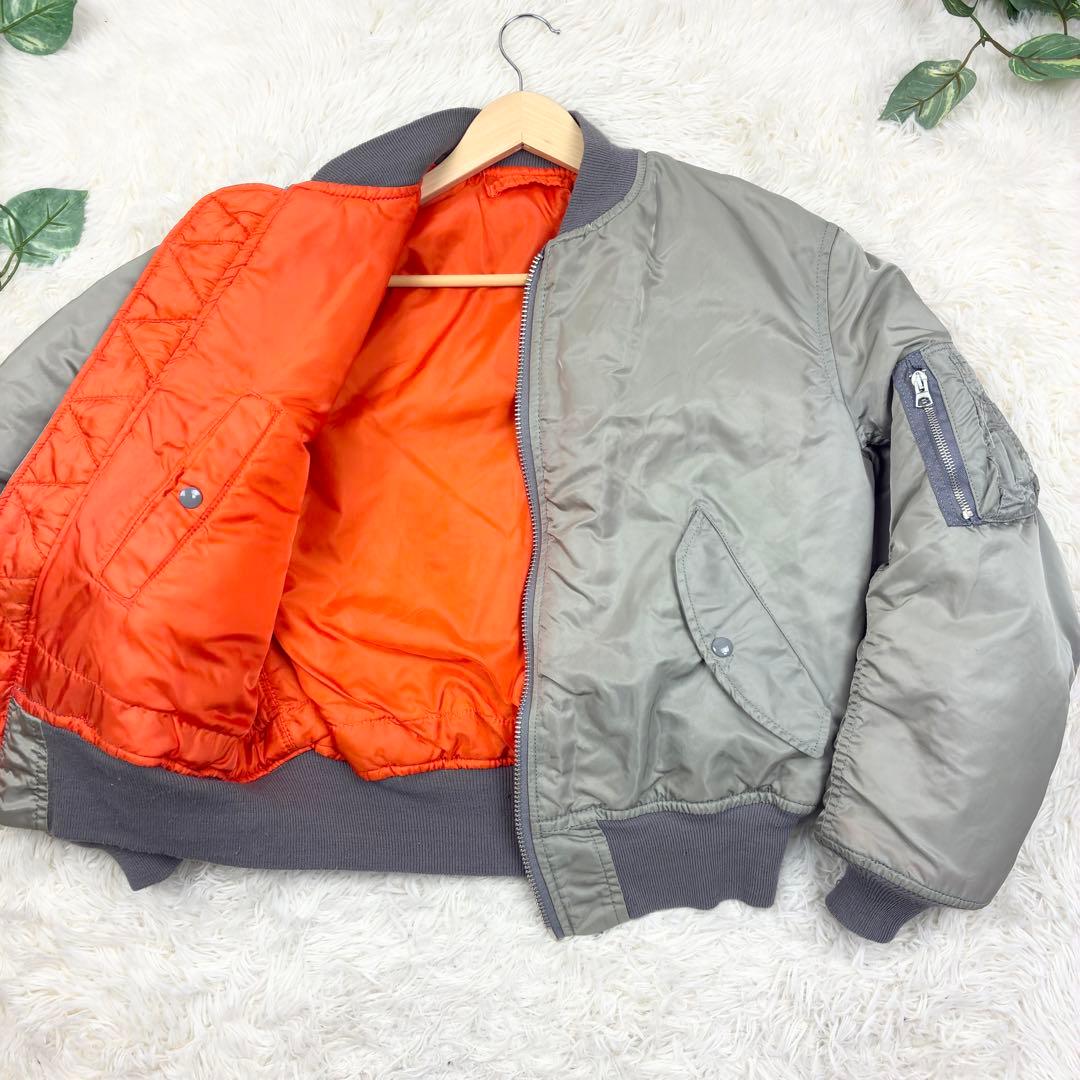 美品　80年代　アルファインダストリーズ　MA-1　フライトジャケット　USA製