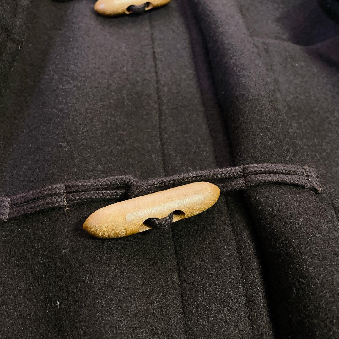 美品　パパス　オーバーサイズ　ウール　ダッフルコート　ロゴワッペン付　M