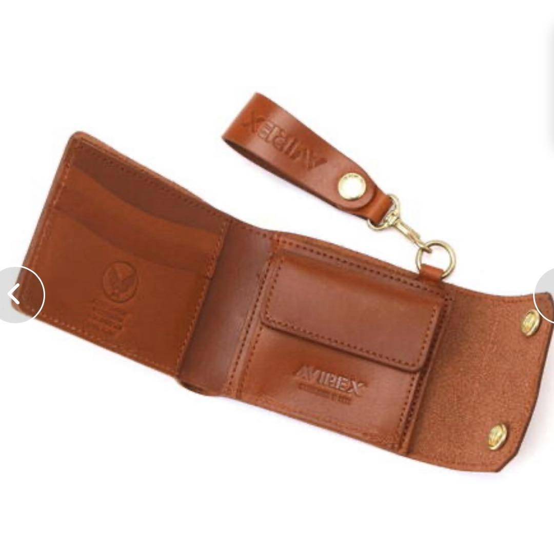 新品 AVIREX アヴィレックス FAHNE2 シリーズ 三つ折り財布