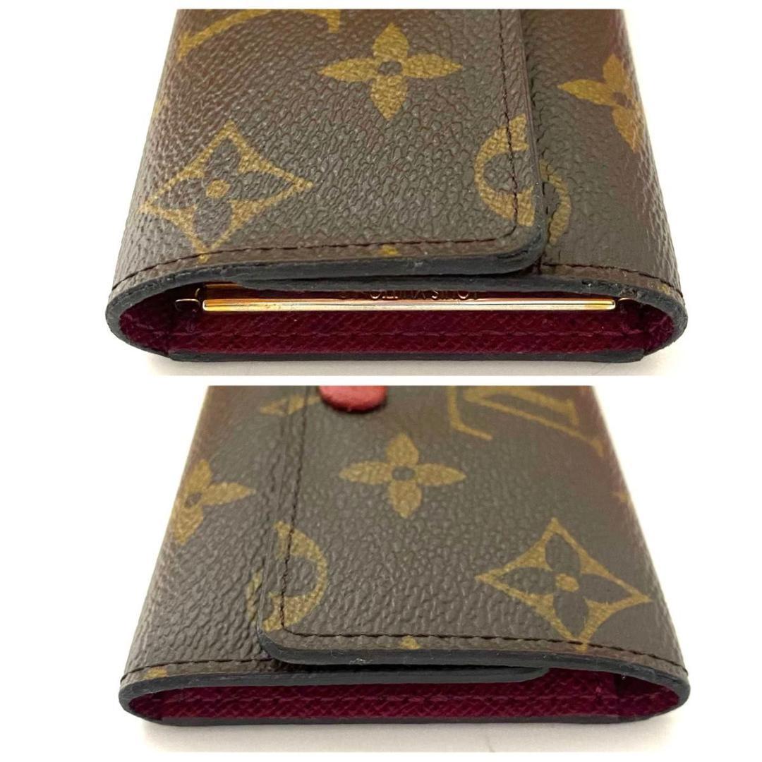 ルイ ヴィトン◎ミュルティクレ6 フューシャ モノグラム キーケース 6連 茶色