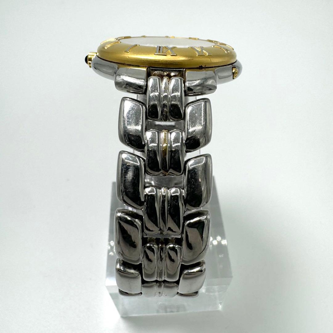 稼働 FENDI デイト ラウンド シルバー×ゴールド レディース腕時計