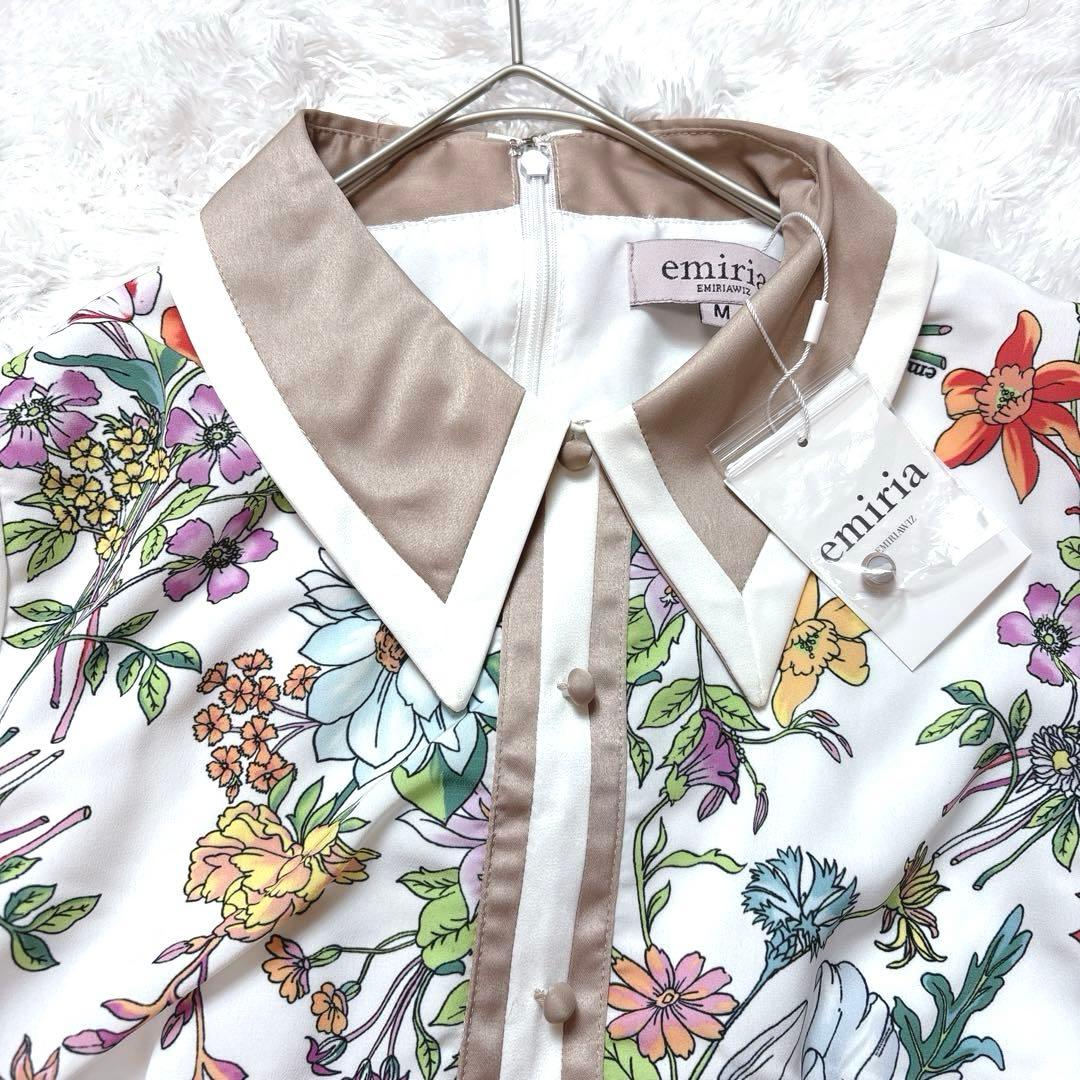 タグ付きemiriawiz エミリアウィズ 花柄ワンピース M 上品 フレア