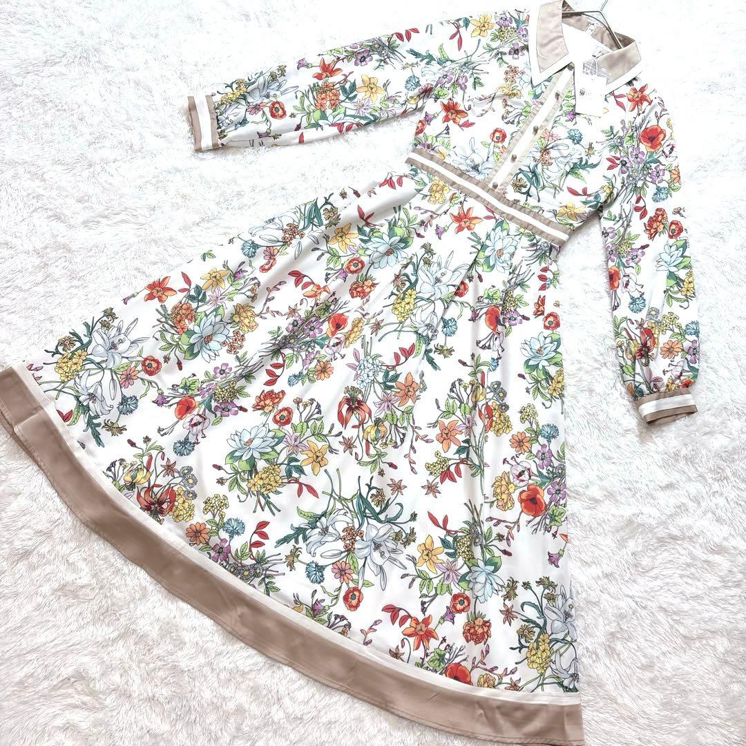 タグ付きemiriawiz エミリアウィズ 花柄ワンピース M 上品 フレア