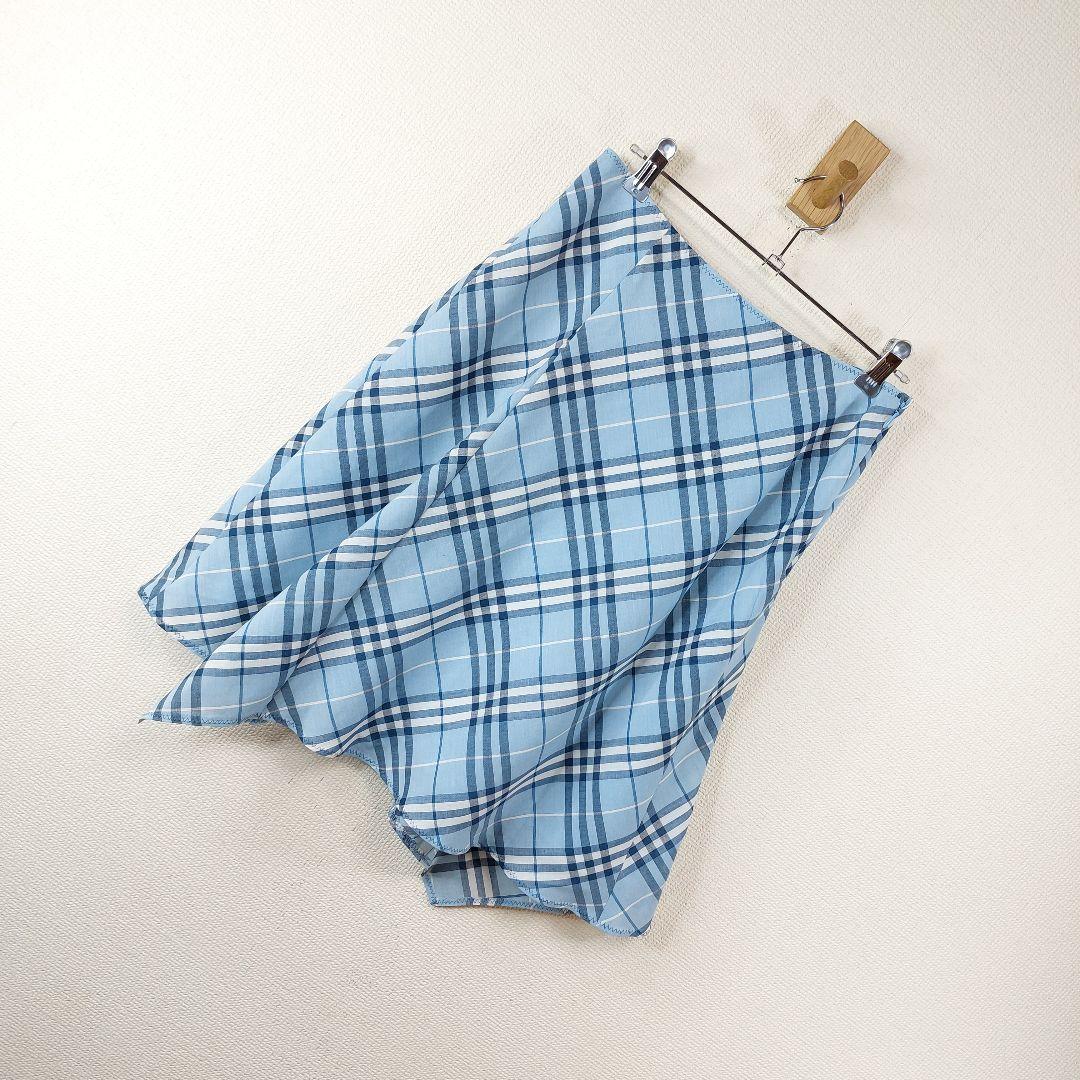 【希少品】　BURBERRY　ブルーレーベル　チェックスカート　アシンメトリー