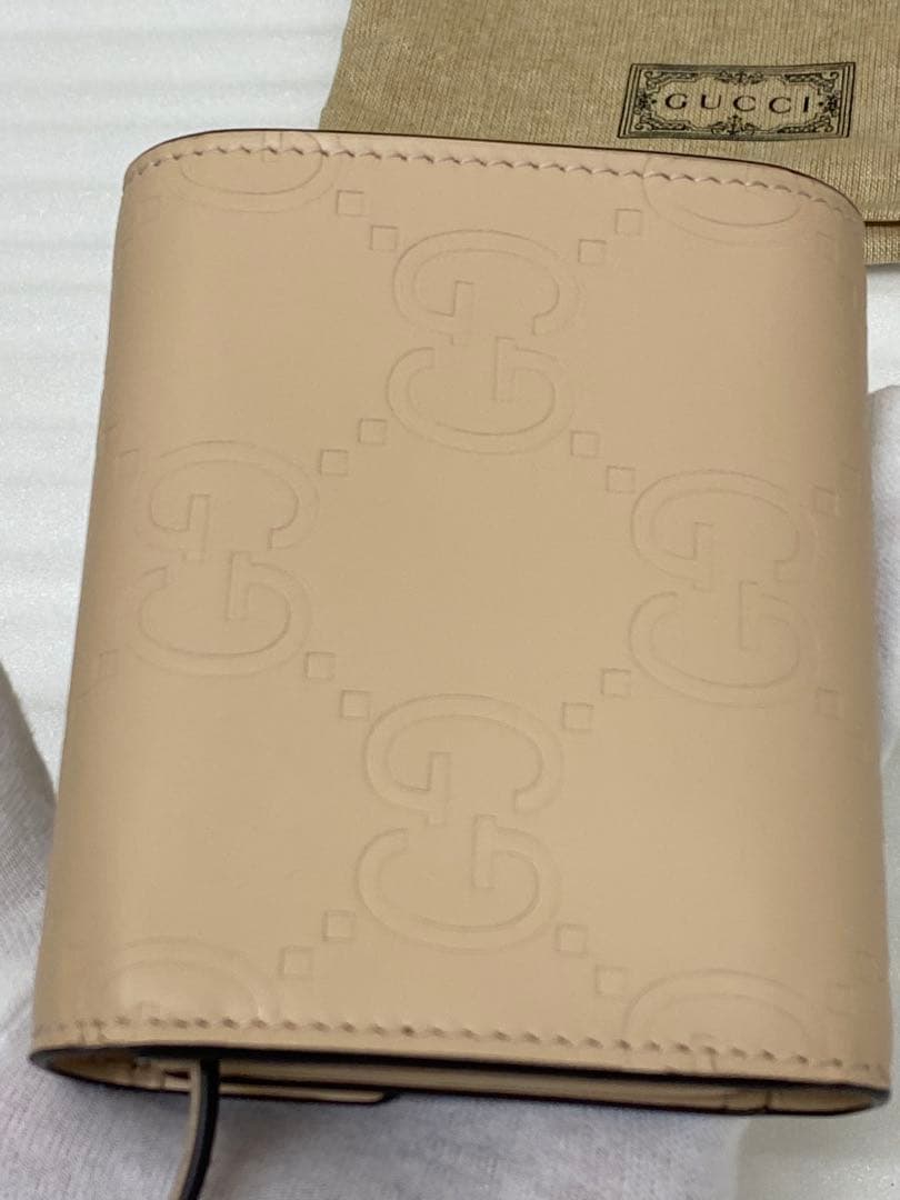 3-3204 GUCCI グッチ 3つ折り財布 GGロゴ ミディアム ウォレット