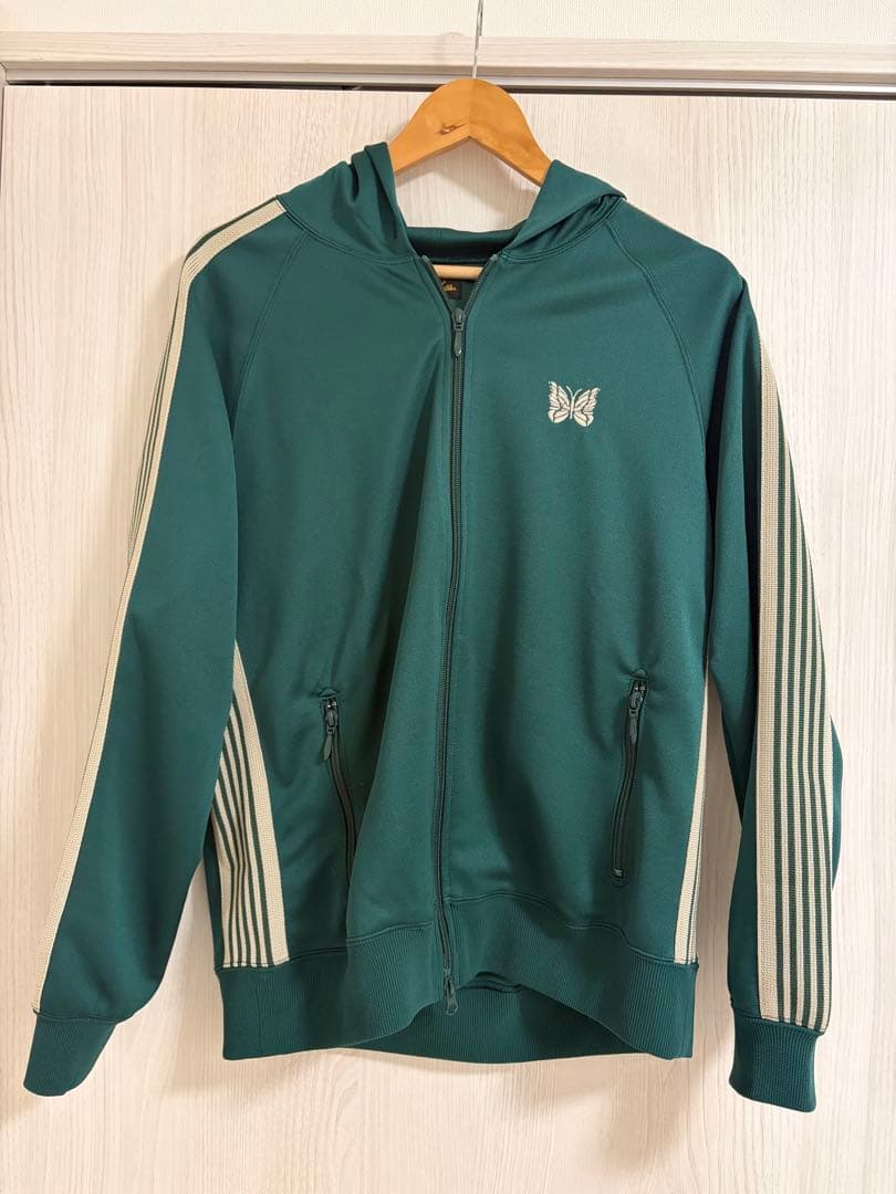 フ*ん様 needles トラックジャケット　フード　ジャージ　Mサイズ