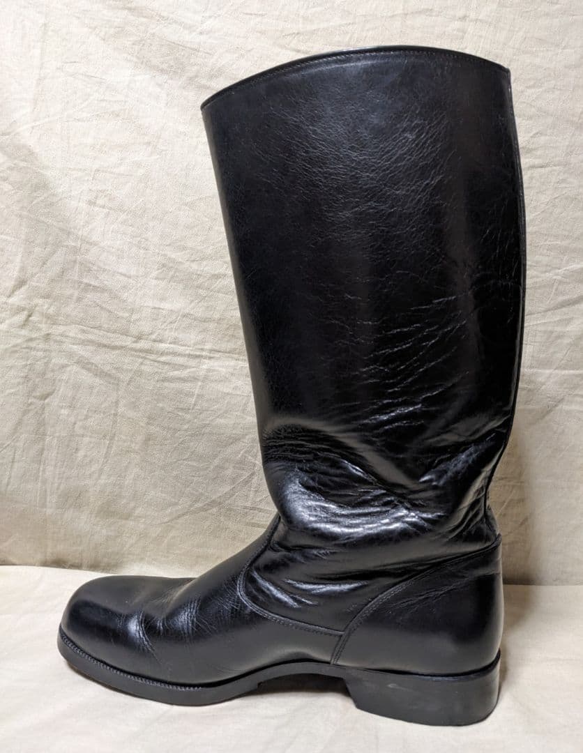 昭和　白バイ　交通機動隊　ロング丈ブーツ　本皮仕様　26