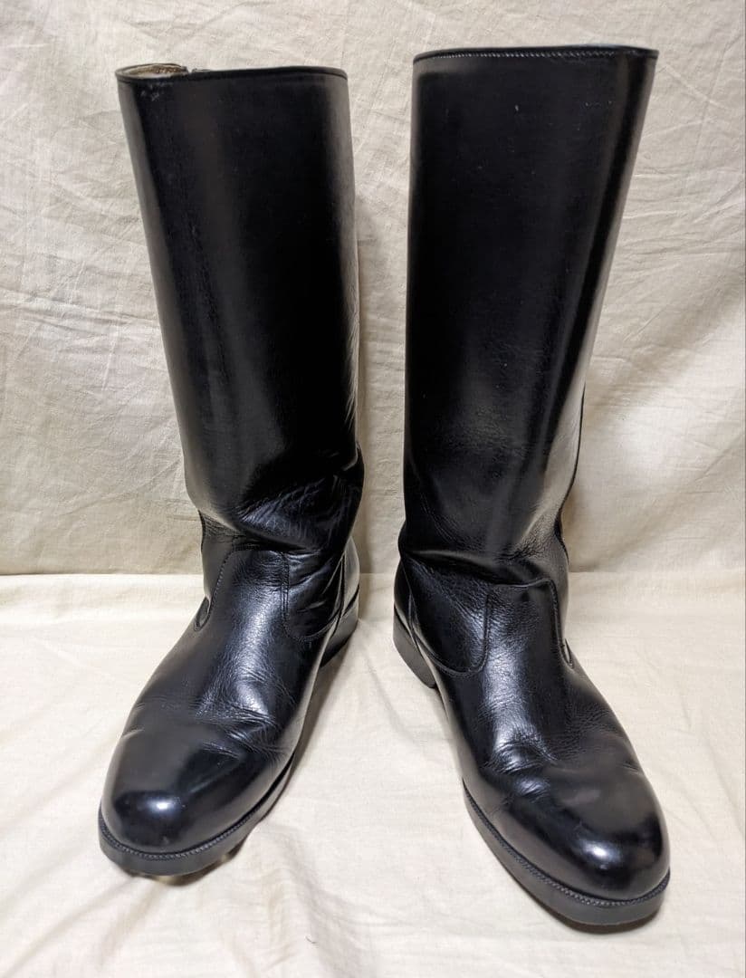 昭和　白バイ　交通機動隊　ロング丈ブーツ　本皮仕様　26