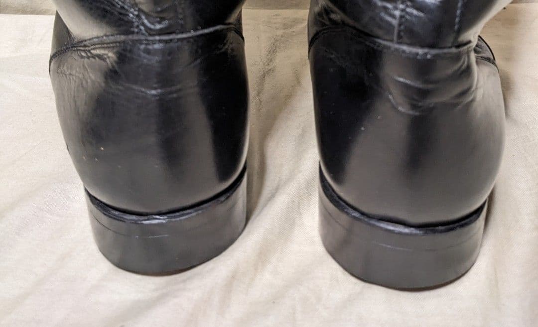 昭和　白バイ　交通機動隊　ロング丈ブーツ　本皮仕様　26