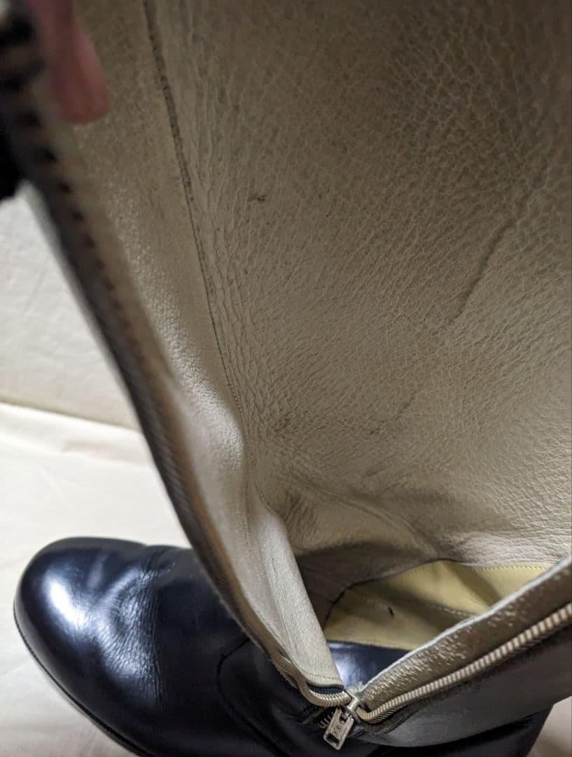 昭和　白バイ　交通機動隊　ロング丈ブーツ　本皮仕様　26