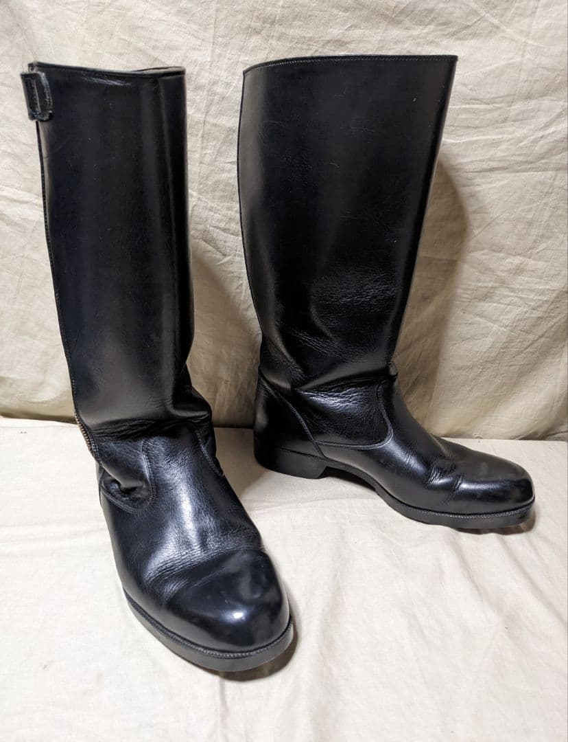 昭和　白バイ　交通機動隊　ロング丈ブーツ　本皮仕様　26
