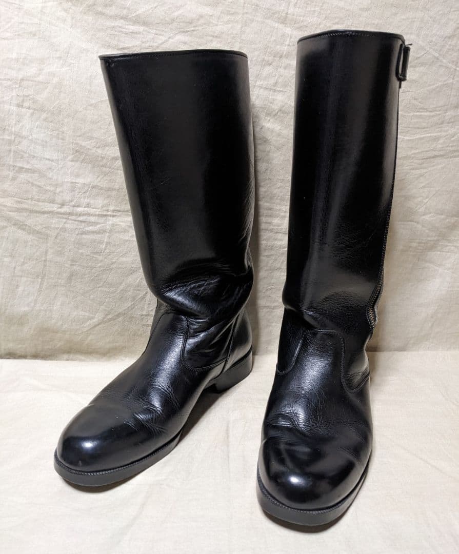 昭和　白バイ　交通機動隊　ロング丈ブーツ　本皮仕様　26