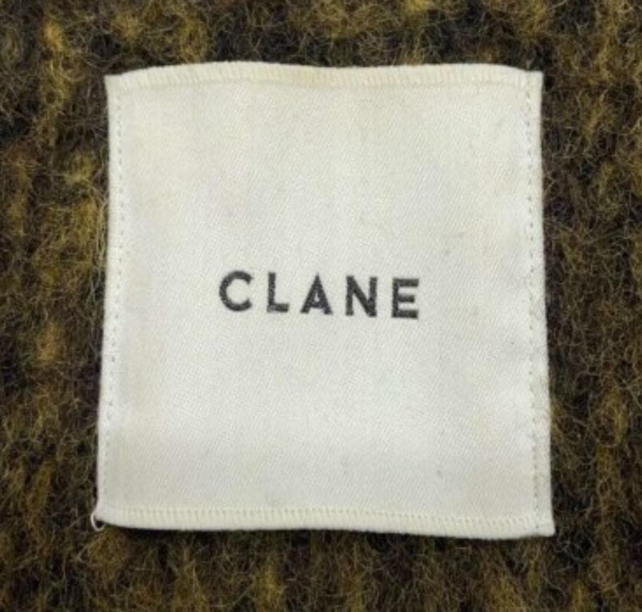 極美品＊CLANE MIX SHAGGY LADY COAT ロングコート