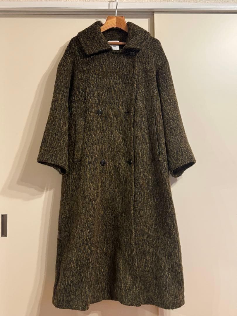 極美品＊CLANE MIX SHAGGY LADY COAT ロングコート