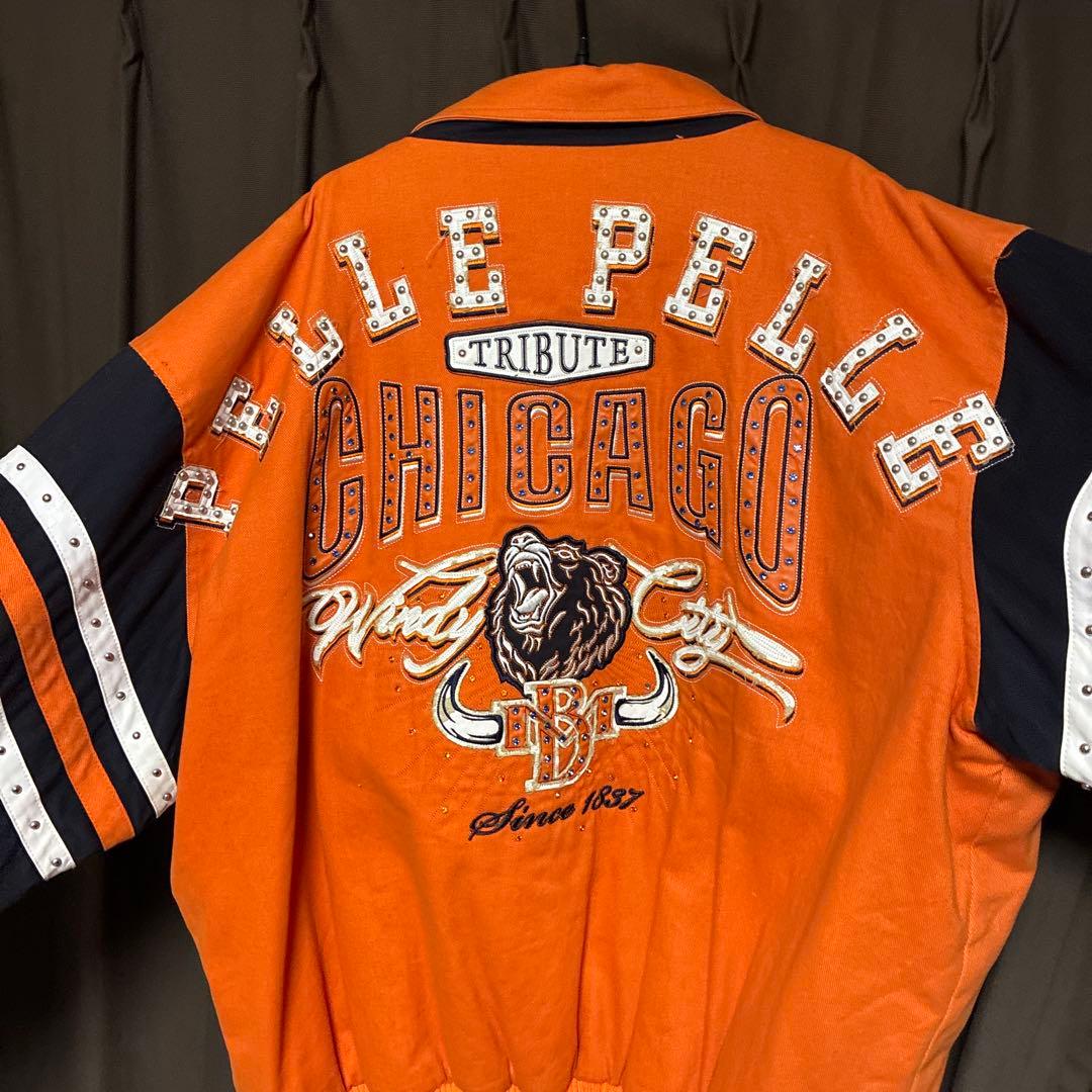 せ*ん様 PELLE PELLE スタジャン 4XL 鬼装飾 Bboy 90s