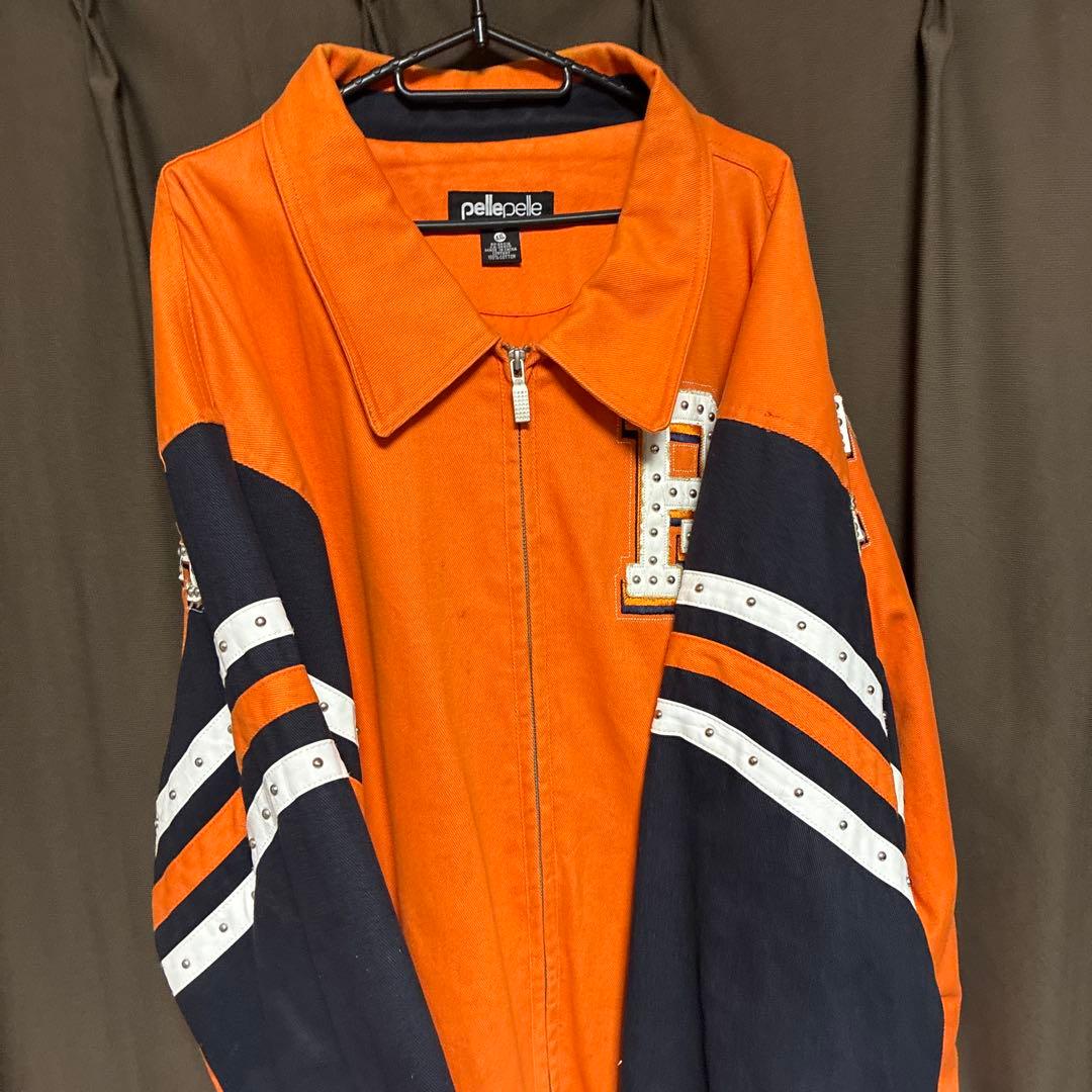 せ*ん様 PELLE PELLE スタジャン 4XL 鬼装飾 Bboy 90s