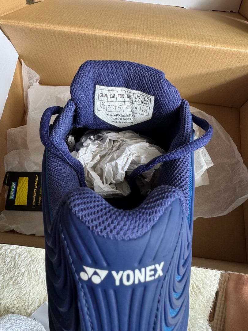【人気モデル】ヨネックス テニスシューズ 27cm使用回数少なめ・箱付き