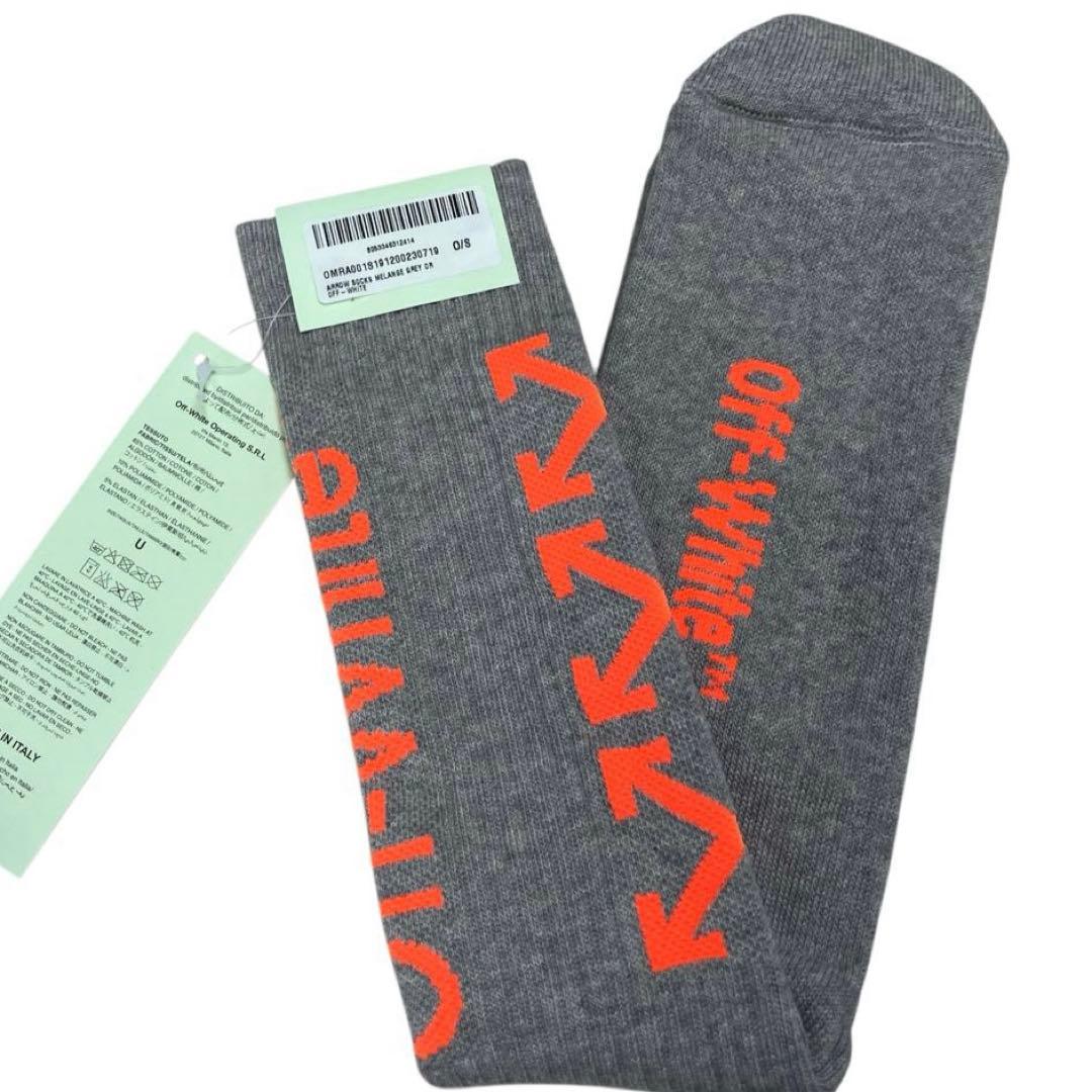 Off-White ソックス　グレー　タグ付　新品
