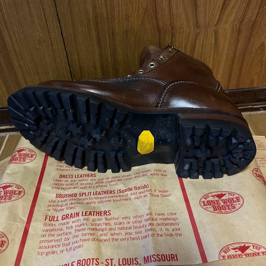 LONE WOLF BOOTSビブラムソール　\"LOGGER\"　LW00125