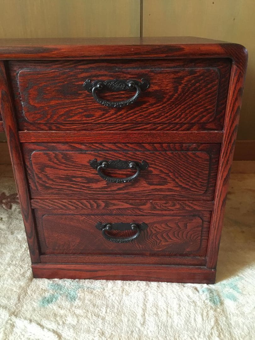 昭和　レトロ　松本伝統 指物工芸家具 文机 民芸