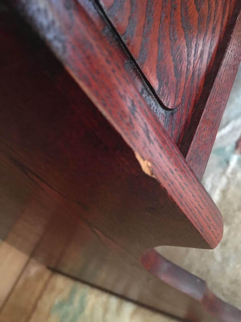 昭和　レトロ　松本伝統 指物工芸家具 文机 民芸