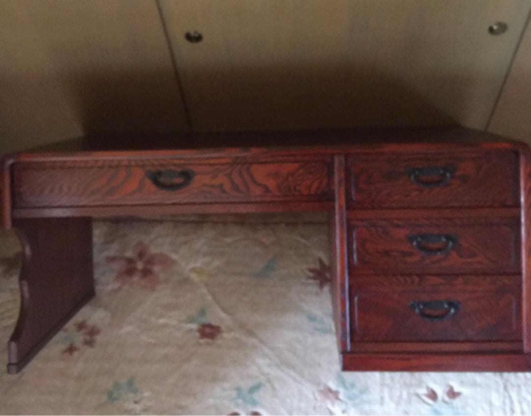 昭和　レトロ　松本伝統 指物工芸家具 文机 民芸