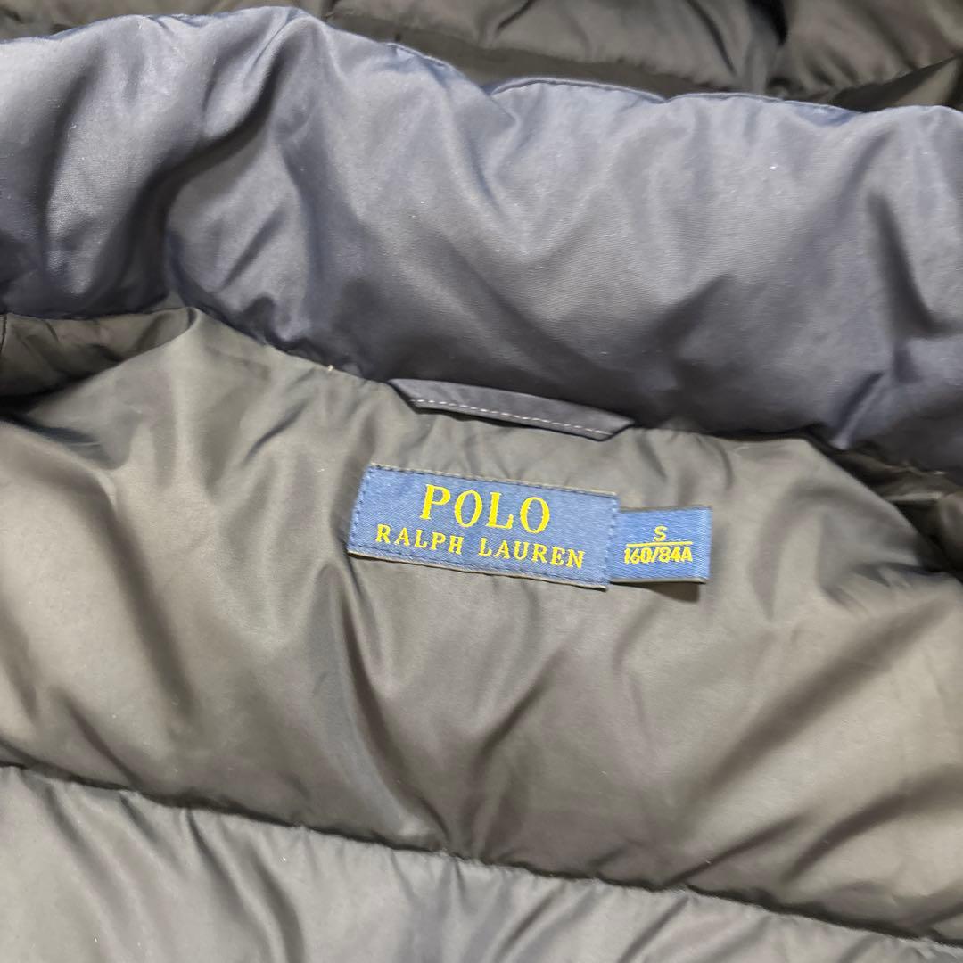 ラルフローレン ダウンベスト ダブルジップ　ポニー刺繍　ネイビー　肉厚　2way