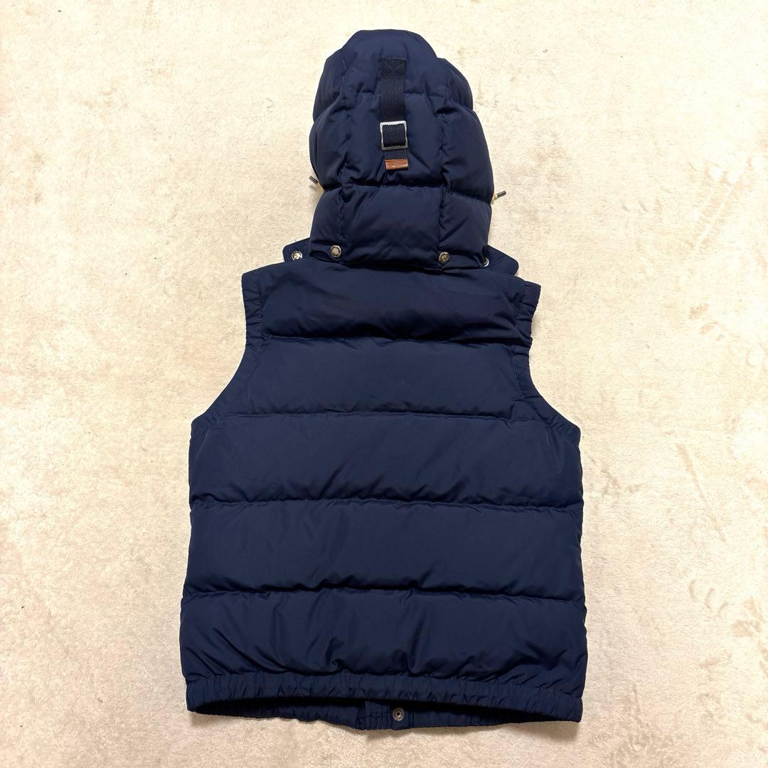 ラルフローレン ダウンベスト ダブルジップ　ポニー刺繍　ネイビー　肉厚　2way