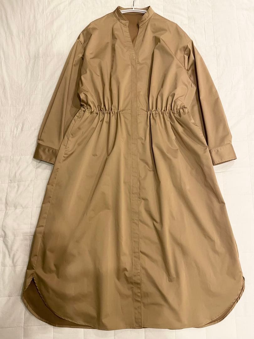 美品SOEJU ソージュ リモンタコートワンピース Mサイズ キャメル