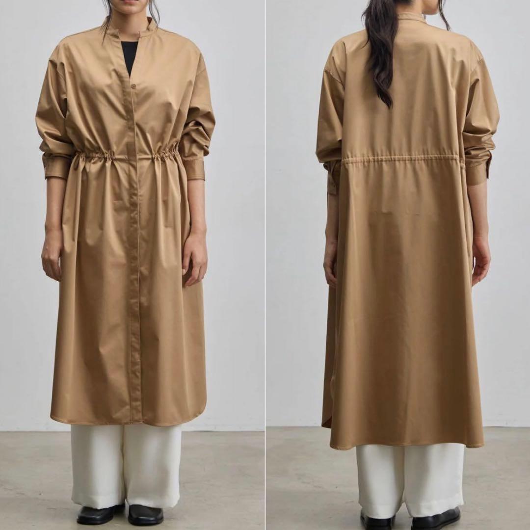 美品SOEJU ソージュ リモンタコートワンピース Mサイズ キャメル