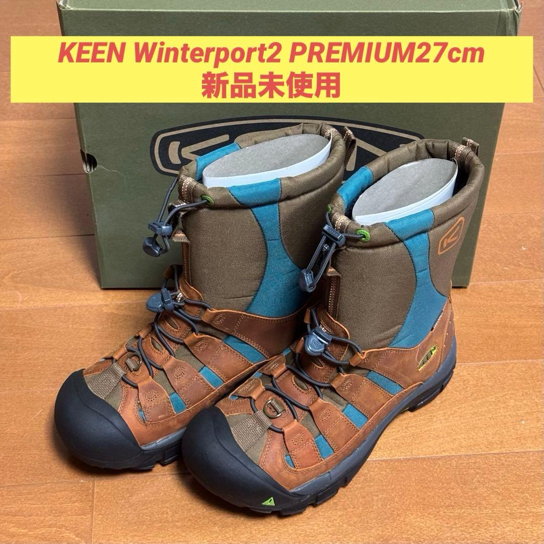靴 KEEN Winterport2 PREMIUM 27 YUKIITABROWN