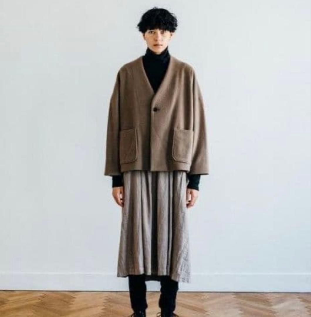 さっちん様【美品】ネストローブ ウールショートジャケット ブラウン系 ナチュラル