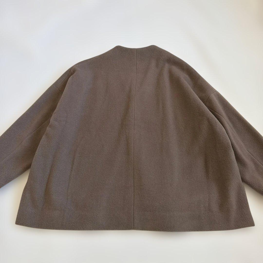 さっちん様【美品】ネストローブ ウールショートジャケット ブラウン系 ナチュラル