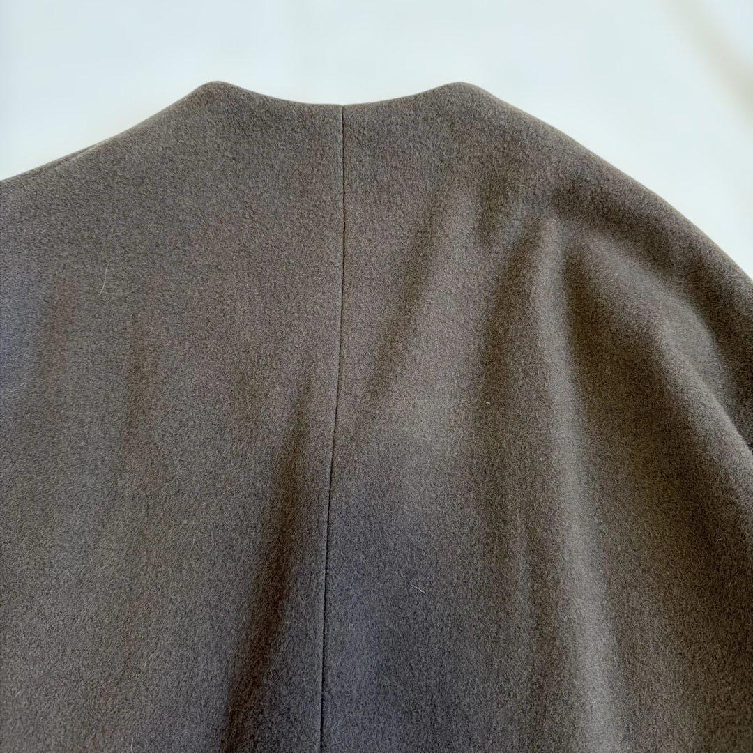 さっちん様【美品】ネストローブ ウールショートジャケット ブラウン系 ナチュラル