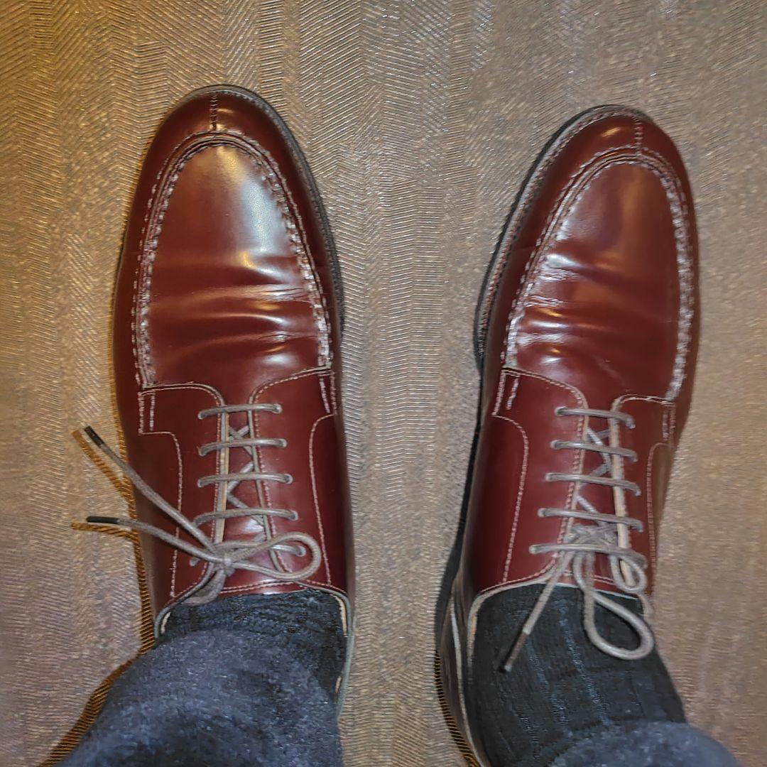 美品 NEWYORKER NY206 Uチップ 28.0cm ボルドー