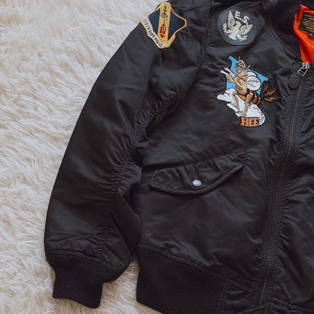 XLサイズ AVIREX MA-1 フライトジャケット ブルゾン アウター 黒