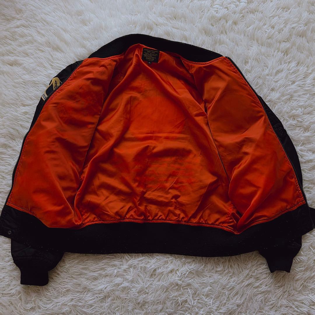 XLサイズ AVIREX MA-1 フライトジャケット ブルゾン アウター 黒