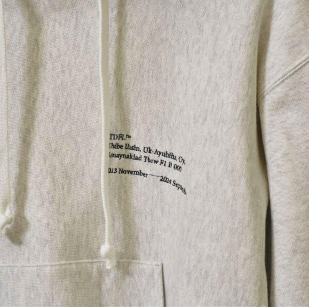 todayful パーカー　Useful Sweat Parka ライトグレー