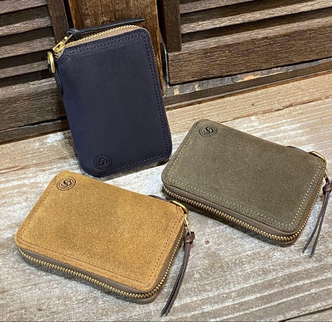 BAGGY PORT ラウンドファスナー財布 オイルスウェード Lima リマ
