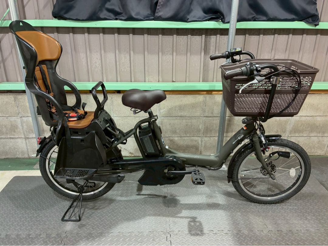 №6847 電動自転車　ヤマハPASSkiss 20インチ カーキ