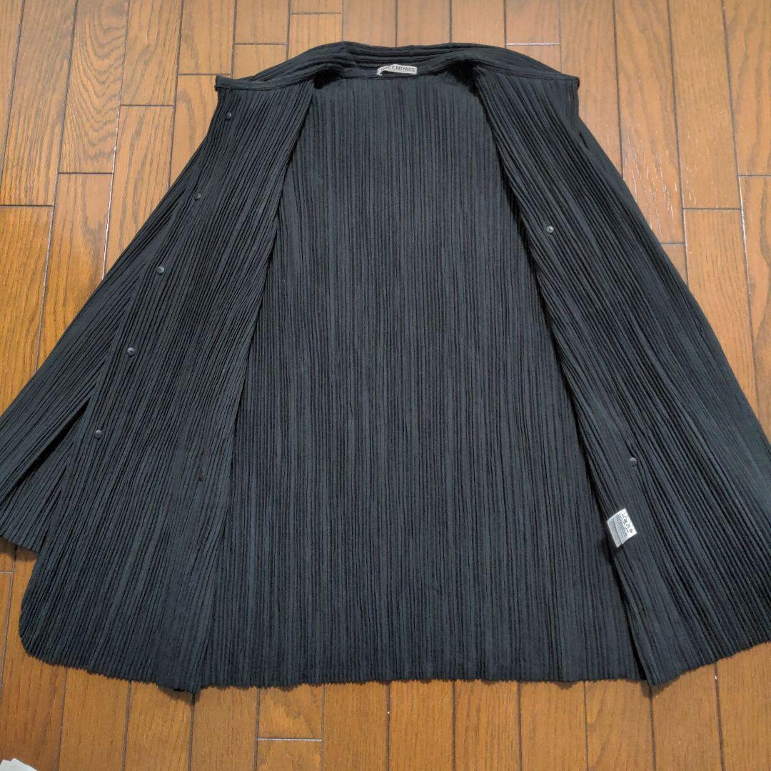 値下げ　ISSEY MIYAKE ブラック ノーカラージャケット　サイズ2