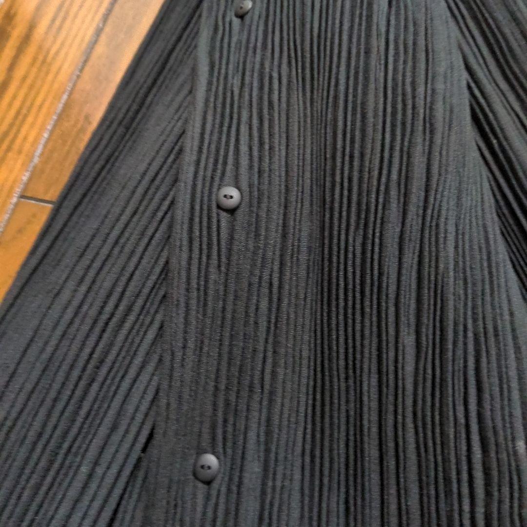 値下げ　ISSEY MIYAKE ブラック ノーカラージャケット　サイズ2